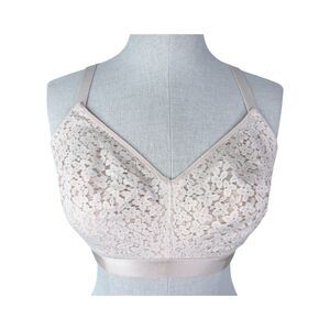 Chantelle Norah Comfort Supportive Wirefree Bra sz 36D * Blushing Pink Wireless